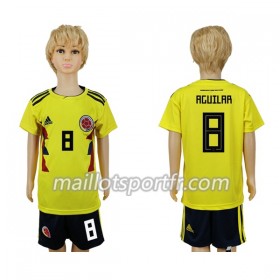 Maillot de Foot Colombie Aguilar 8 Enfant Domicile Coupe du monde 2018